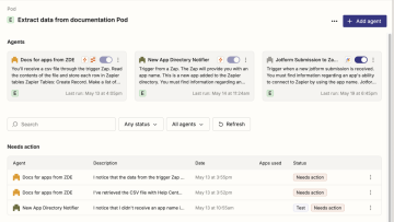 Zapier Agents:把触发、知识源和应用动作装进一个任务代理